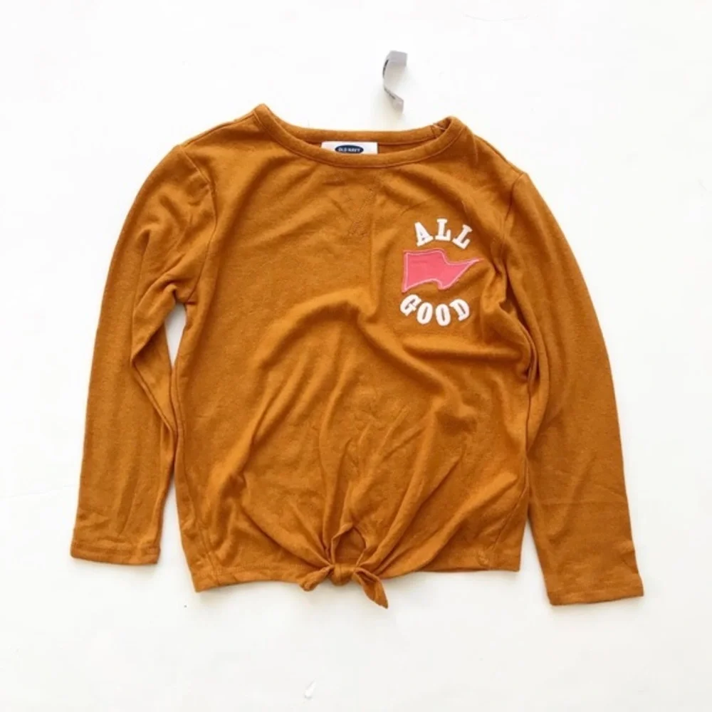 Old Navy NWT plush all good front tie top S(6/7)